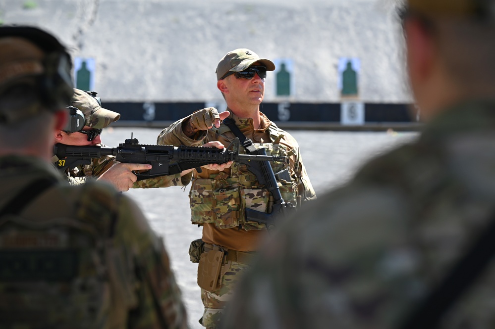 The 161st and 162nd Security Forces Squadrons conduct a week of annual training