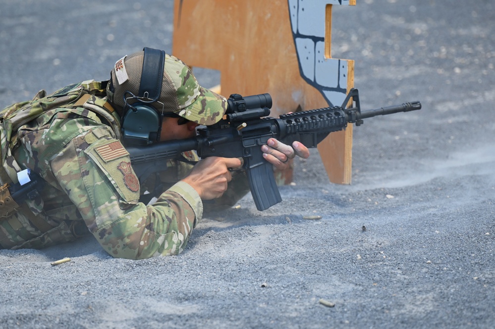 The 161st and 162nd Security Forces Squadrons conduct a week of annual training