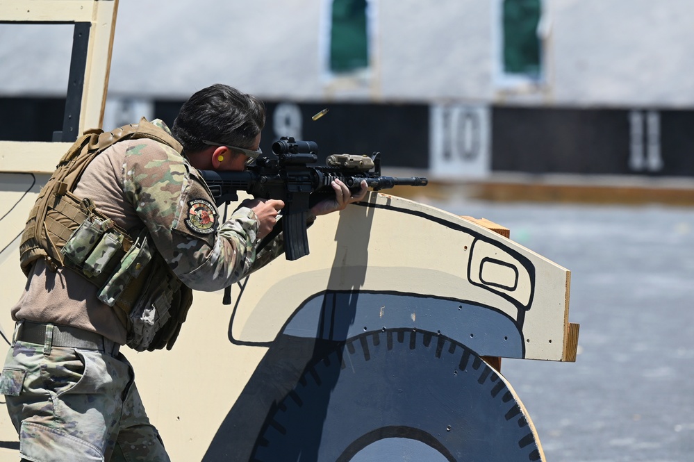 The 161st and 162nd Security Forces Squadrons conduct a week of annual training