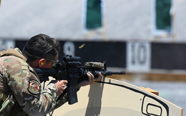 The 161st and 162nd Security Forces Squadrons conduct a week of annual training