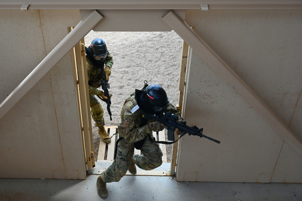 The 161st and 162nd Security Forces Squadrons conduct a week of annual training