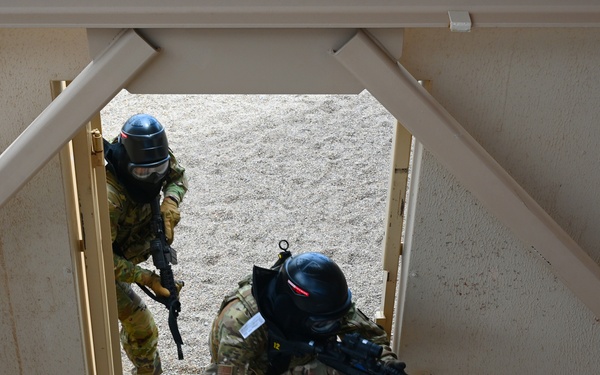 The 161st and 162nd Security Forces Squadrons conduct a week of annual training