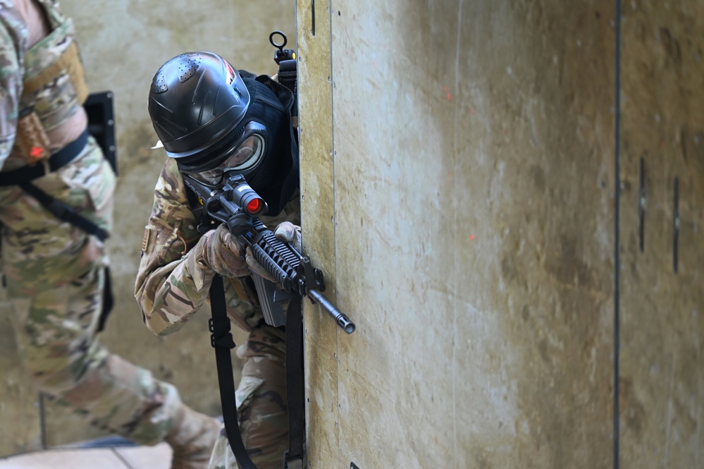 The 161st and 162nd Security Forces Squadrons conduct a week of annual training