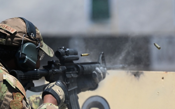 The 161st and 162nd Security Forces Squadrons conduct a week of annual training