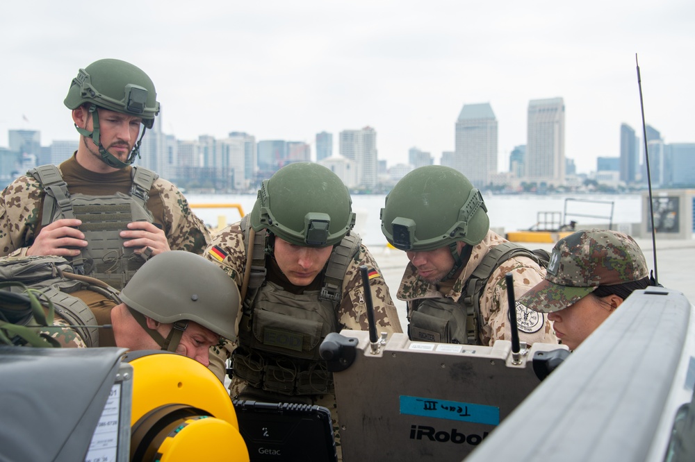 Multinational Partners Conduct Explosive Ordnance Disposal Training in RIMPAC 2022 Southern California