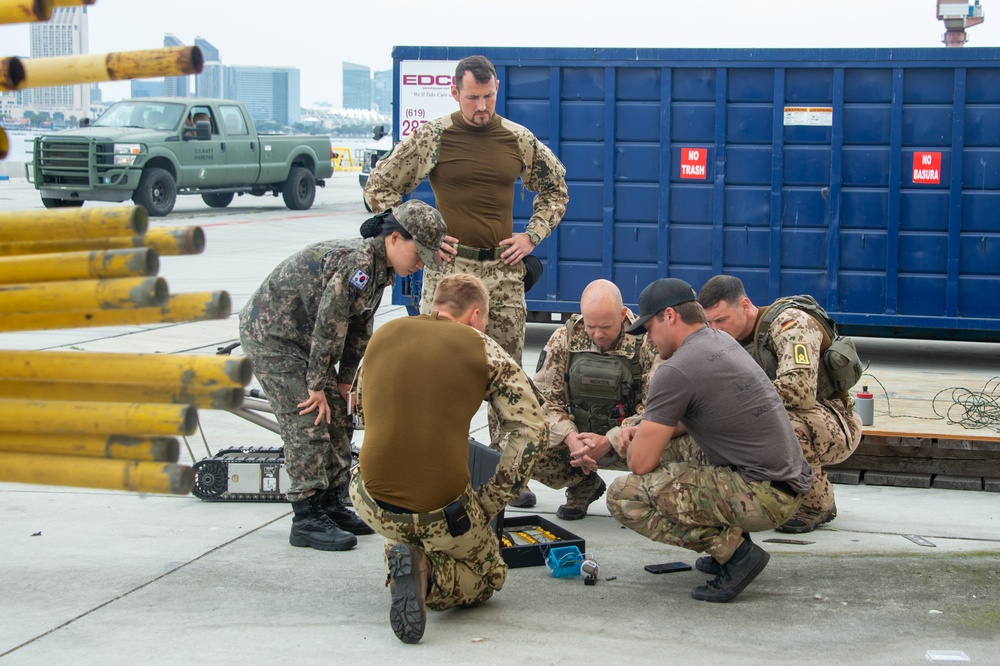 Multinational Partners Conduct Explosive Ordnance Disposal Training in RIMPAC 2022 Southern California