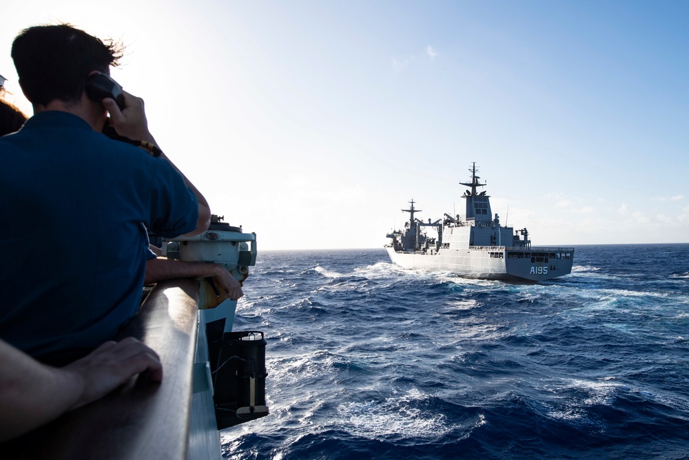 RIMPAC 2022 partner nations replenishment at sea