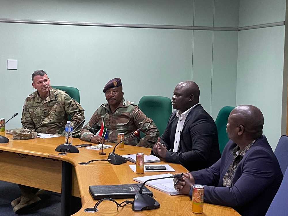 New York Army National Guard and South African National Defense meet with local Mayor during Shared Accord Exercise