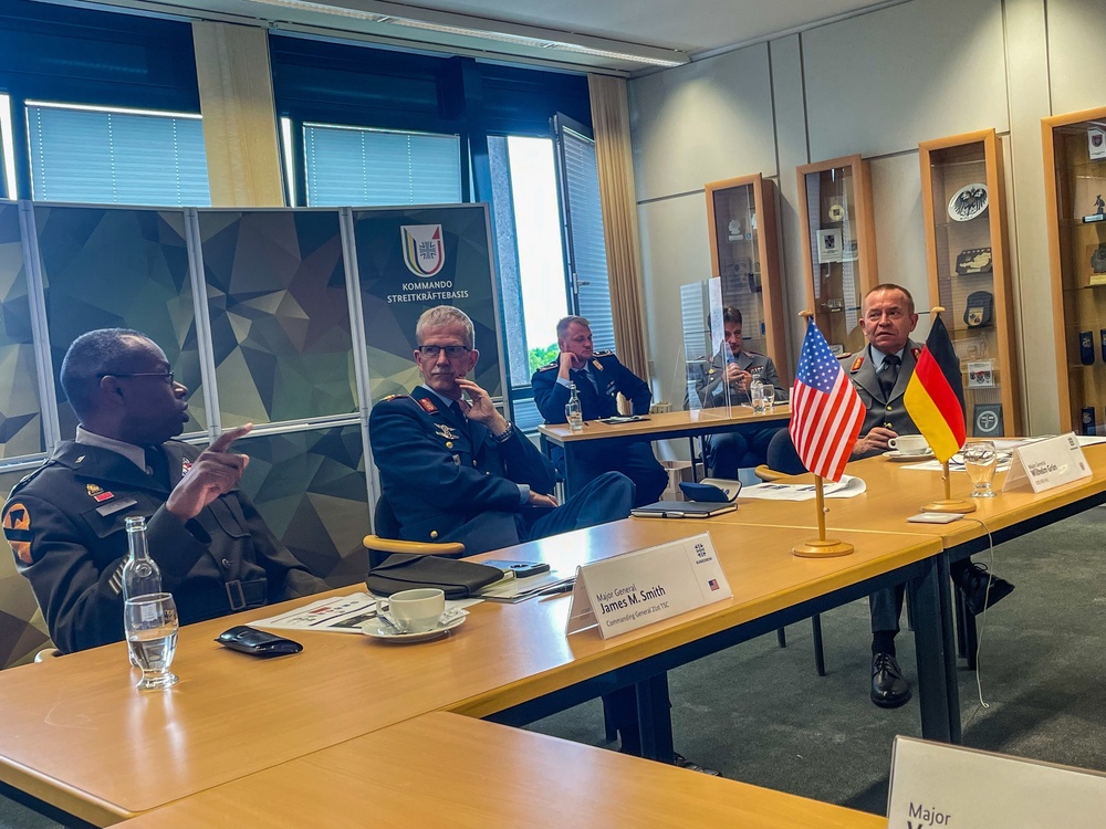 Maj. Gen. Smith's First Visit To The German Joint Support And Enabling Service