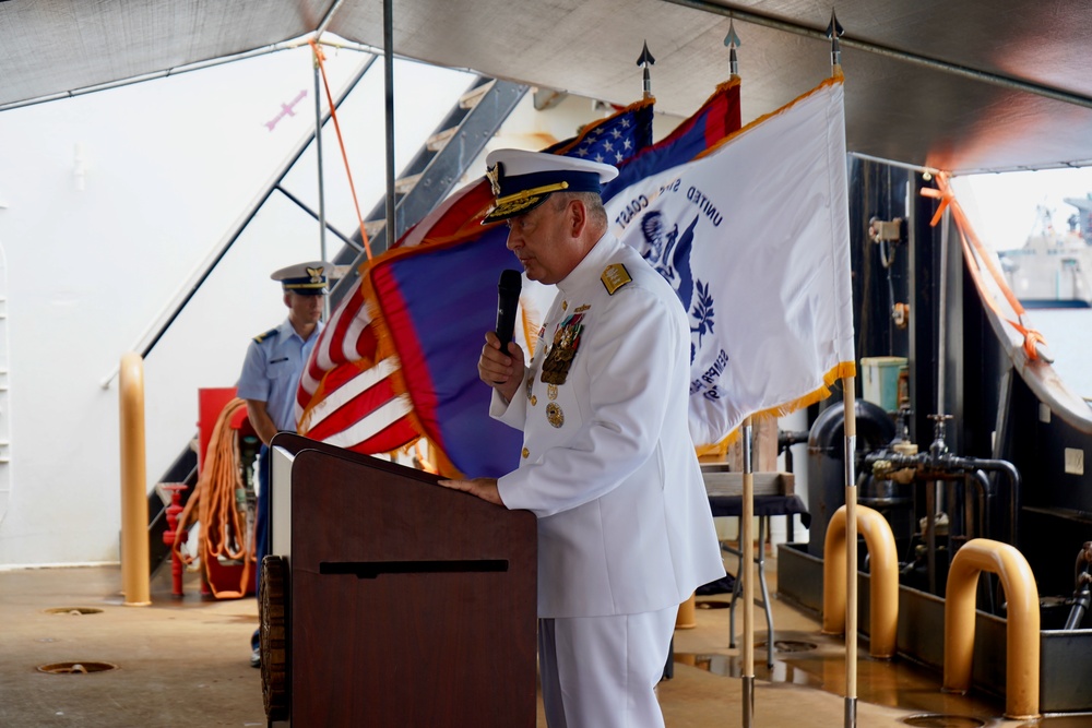 USCGC Sequoia (WLB 215) change of command