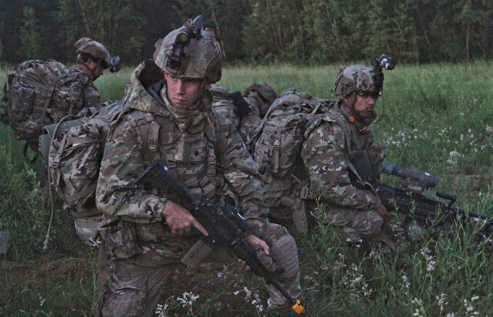 Charlie Company 69th Infantry  training  at Fort  Drum
