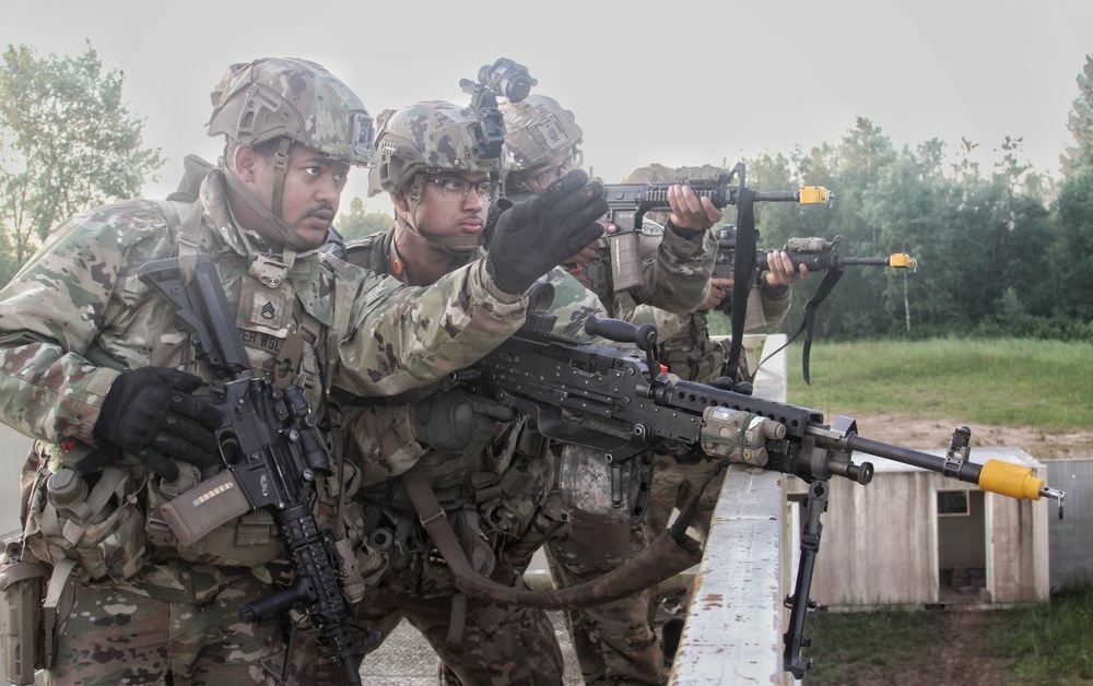 Charlie Company 69th Infantry training  at Fort  Drum