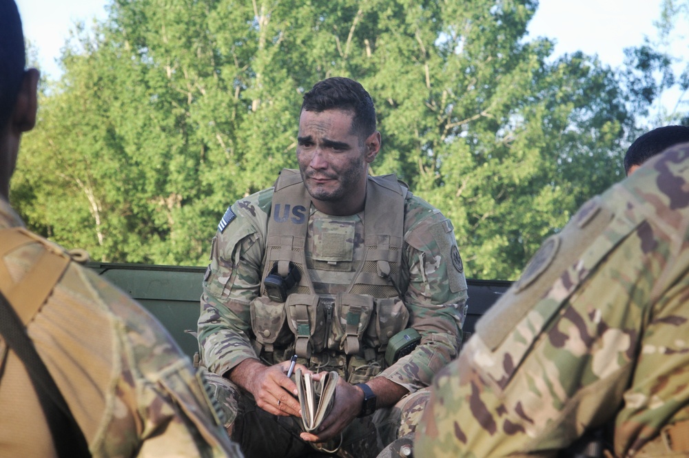 Charlie Company 69th Infantry training  at Fort  Drum