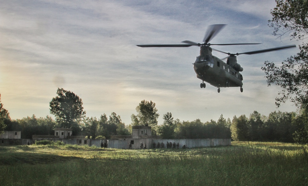 Charlie Company 69th Infantry training  at Fort  Drum