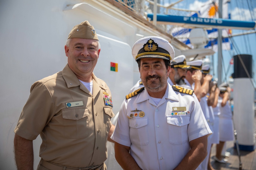 Uruguay tall ship Miranda visits Naval Station Mayport