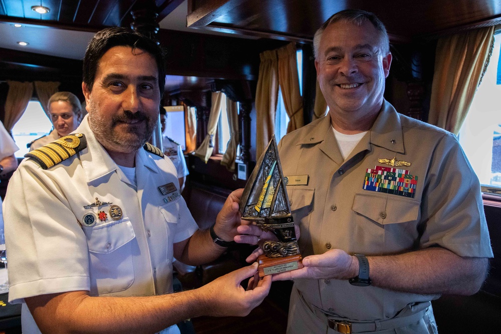 Uruguay tall ship Miranda visits Naval Station Mayport