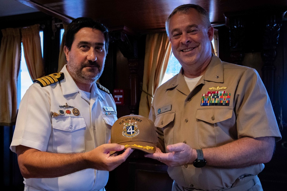 Uruguay tall ship Miranda visits Naval Station Mayport