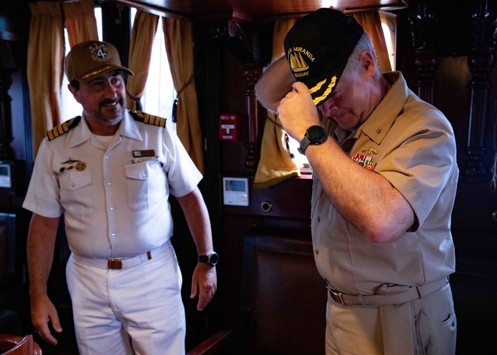 Uruguay tall ship Miranda visits Naval Station Mayport