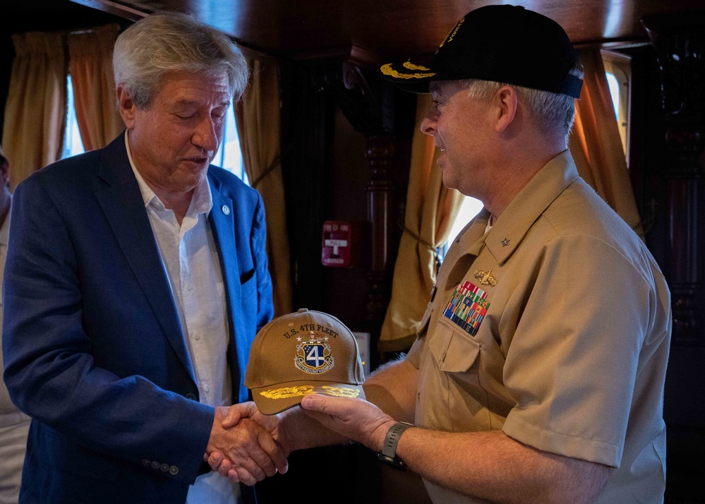 Uruguay tall ship Miranda visits Naval Station Mayport