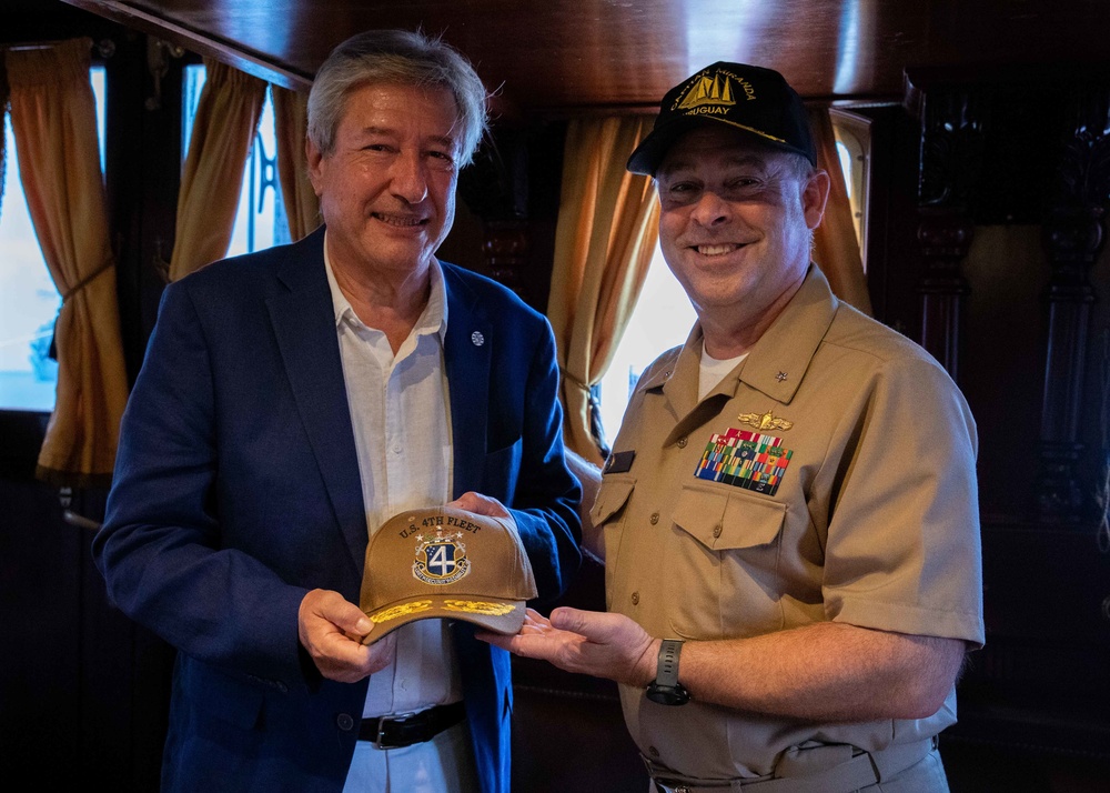 Uruguay tall ship Miranda visits Naval Station Mayport