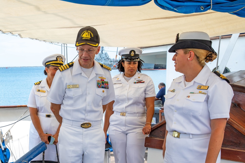 Uruguay tall ship Miranda visits Naval Station Mayport