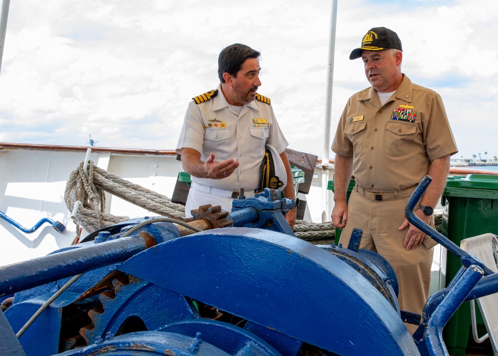 Uruguay tall ship Miranda visits Naval Station Mayport