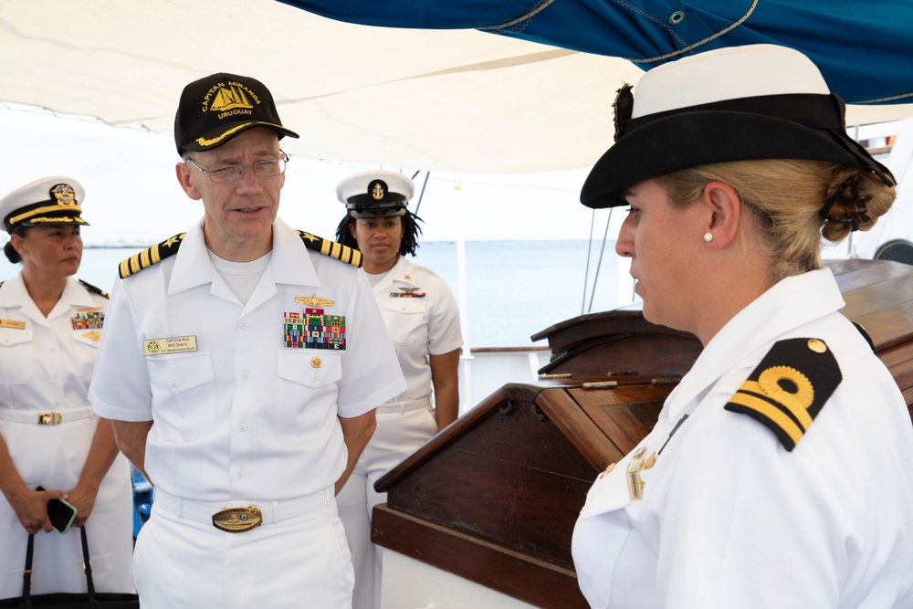 Uruguay tall ship Miranda visits Naval Station Mayport