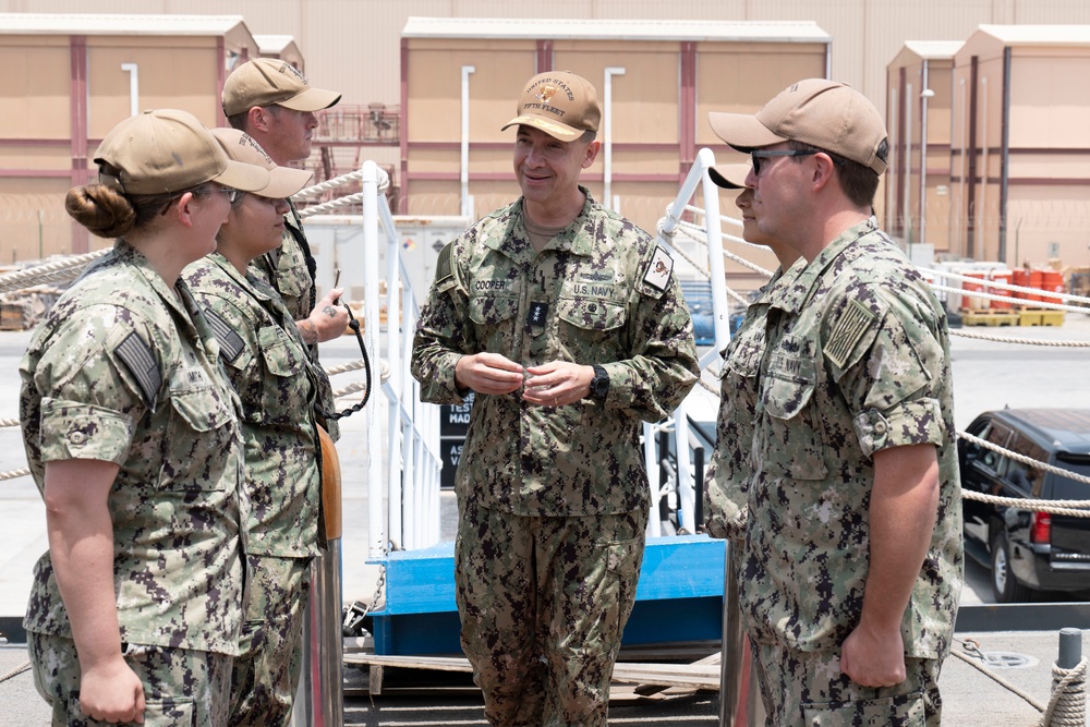 Vice Adm. Brad Cooper visits Sioux City