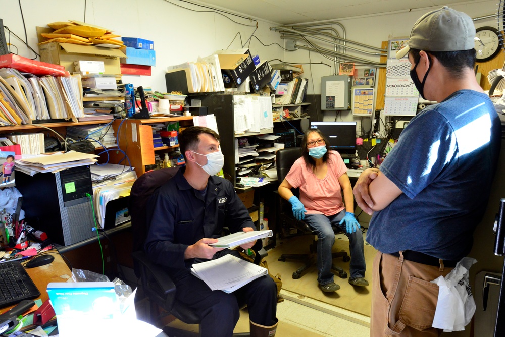 Coast Guard inspectors conduct facility inspections in Northwest Arctic Borough