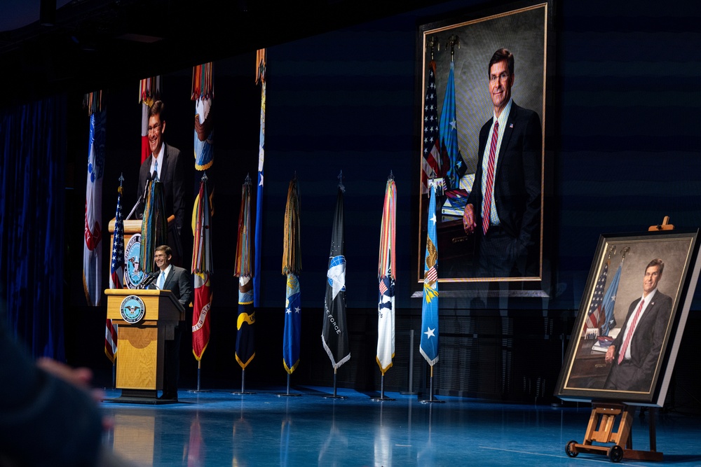 SECDEF Esper Portrait Unveiling