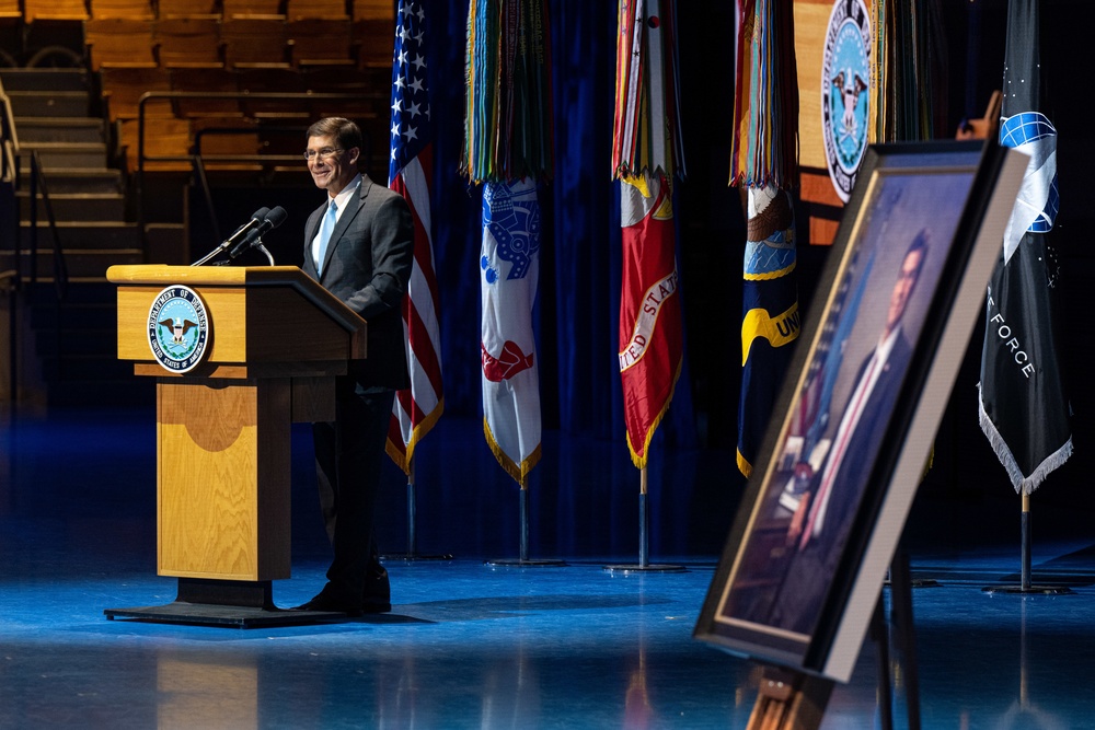 SECDEF Esper Portrait Unveiling