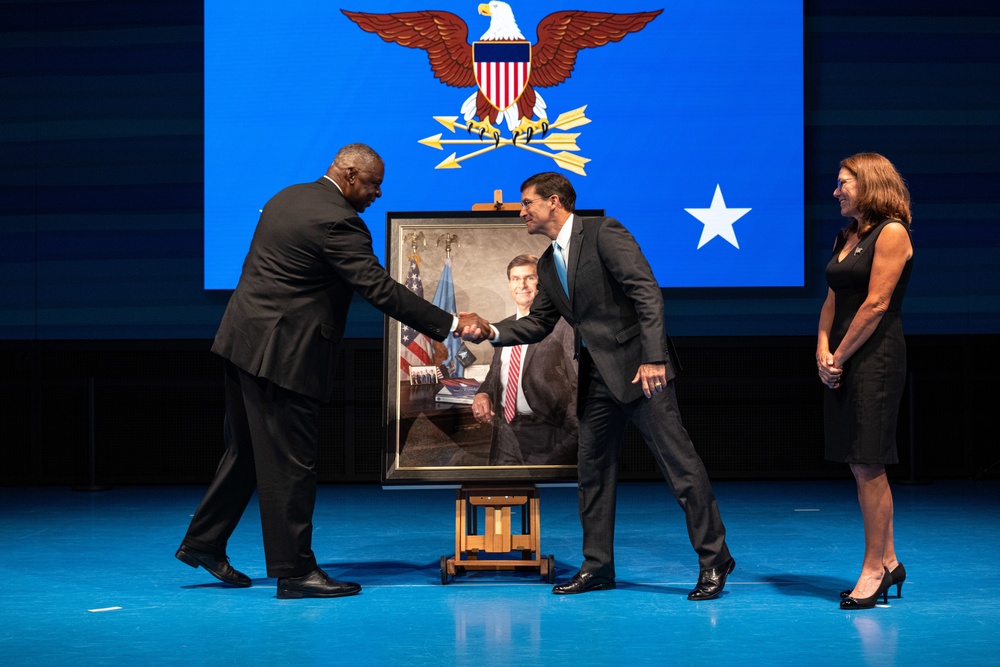 SECDEF Esper Portrait Unveiling