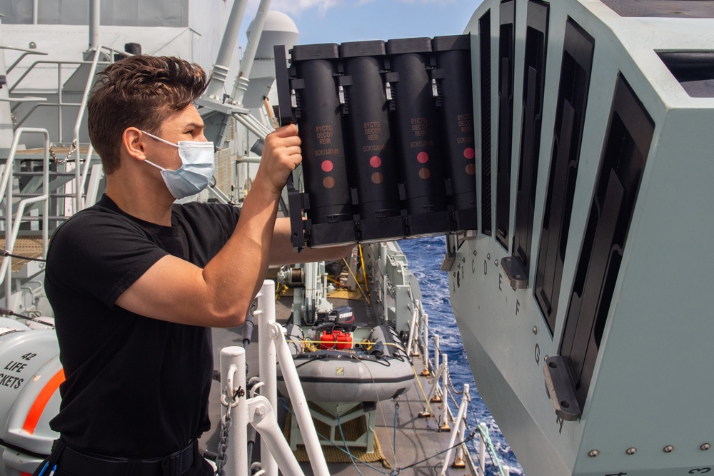 HMCS Vancouver conducts MASS firing during RIMPAC 2022