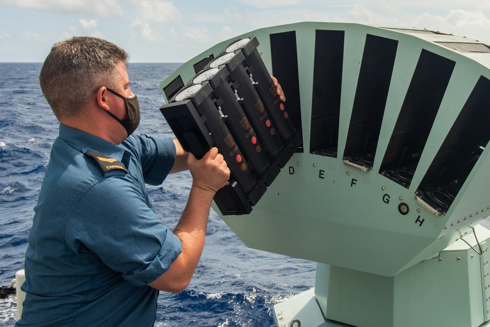 HMCS Vancouver conducts MASS firing during RIMPAC 2022