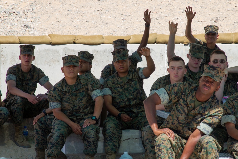 Legal Services Support Team Twentynine Palms Legal Assistance briefs the students at Marine Corps Communication-Electronics School