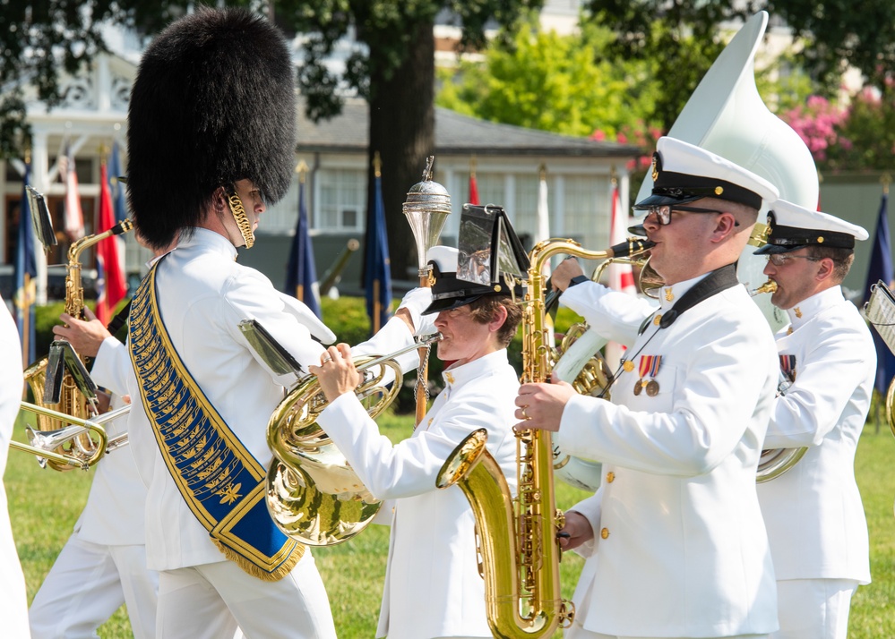 U.S. Navy Ceremonial Guard Changes Command