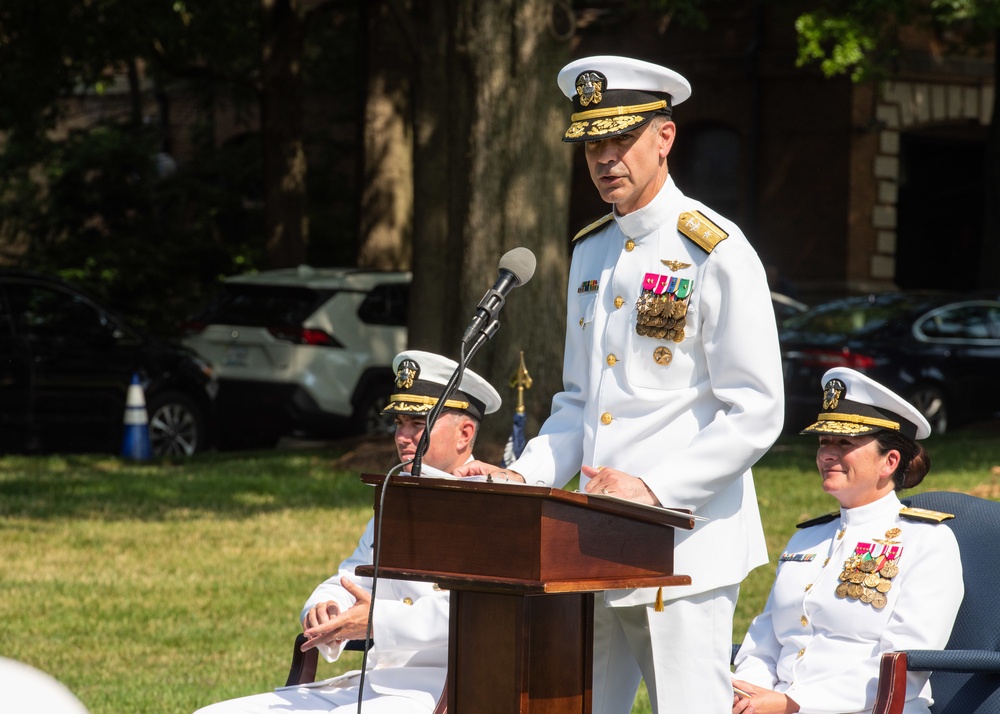 U.S. Navy Ceremonial Guard Changes Command