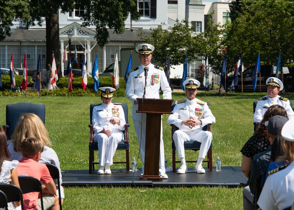 U.S. Navy Ceremonial Guard Changes Command