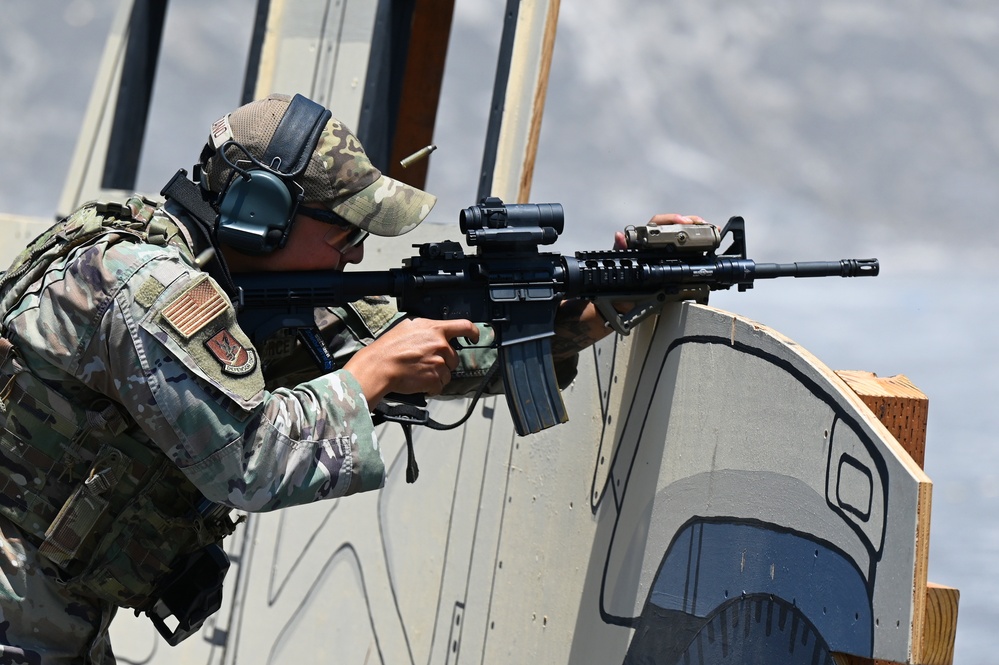 The 161st and 162nd Security Forces Squadrons conduct a week of annual training