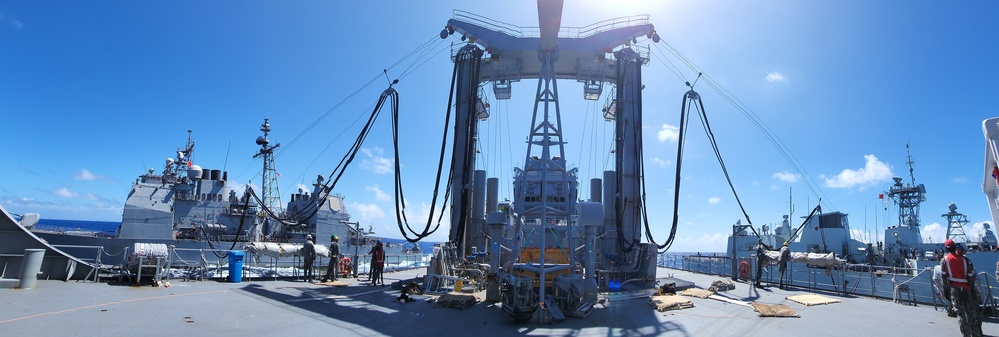 HMAS Supply Refuels Participating RIMPAC 2022 Ships