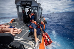 USCGC Midgett, U.S. Navy and Japan Maritime Self-Defense Force conduct mass rescue exercise