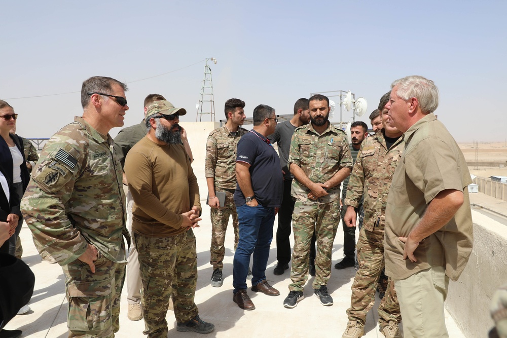 Officials host U.S. Senator Lindsey Graham for a congressional delegation visit throughout the Combined Joint Task Force – Operation Inherent Resolve area of operations, July 5, 2022.