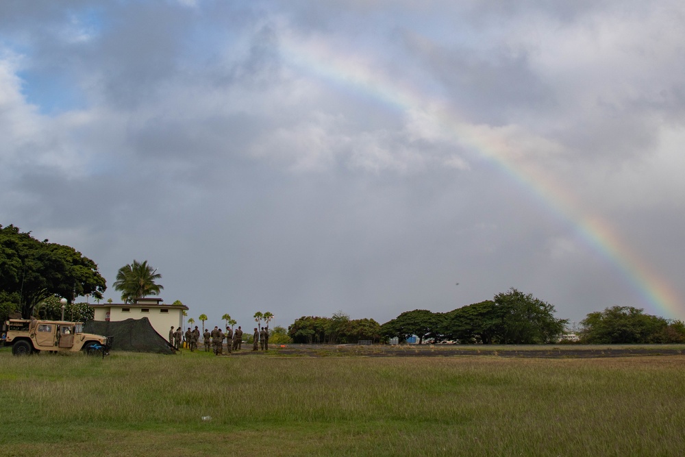 Distinguished Visitors and VIPs depart from Ford Island HLZ during RIMPAC 2022