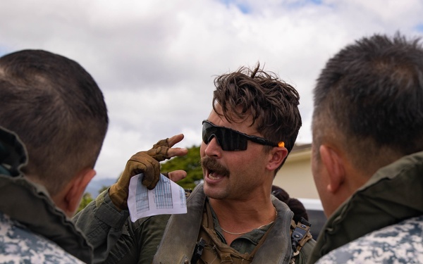 Distinguished Visitors and VIPs depart from Ford Island HLZ during RIMPAC 2022