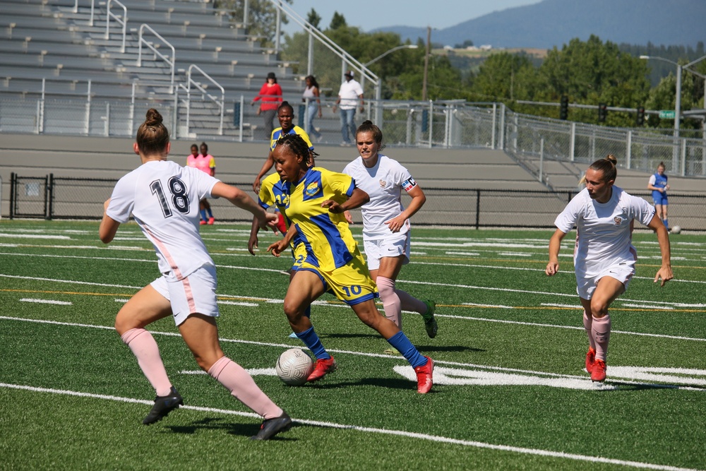 France defeats Mali 5-1 in CISM Women's Football Championship Match 11.