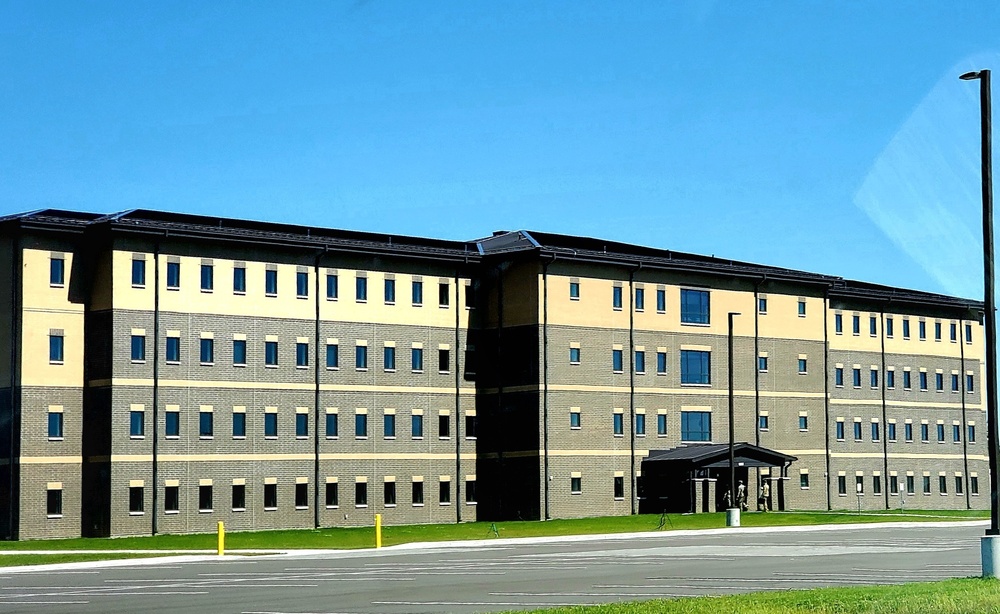 Troops stay at recently completed transient troops training barracks at Fort McCoy