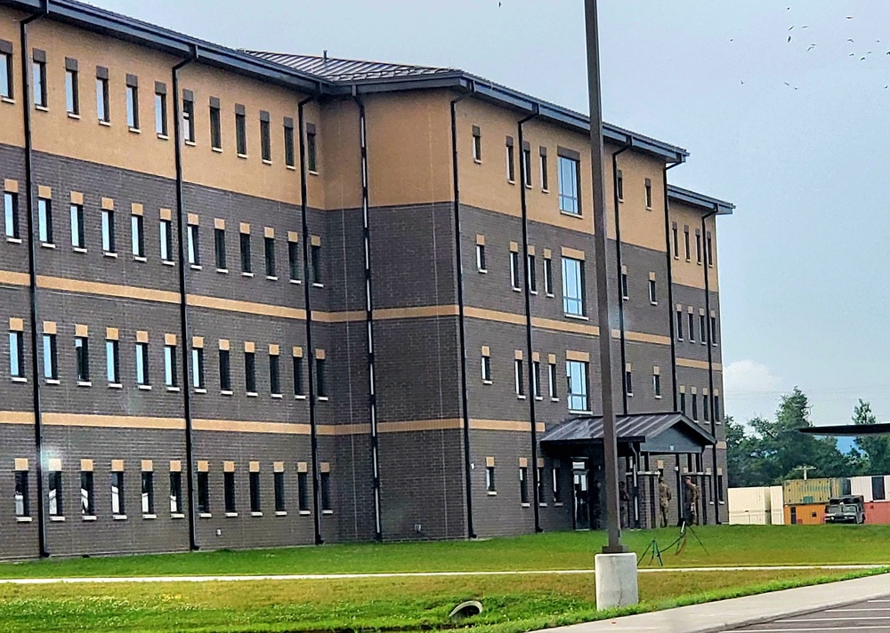 Troops stay at recently completed transient troops training barracks at Fort McCoy
