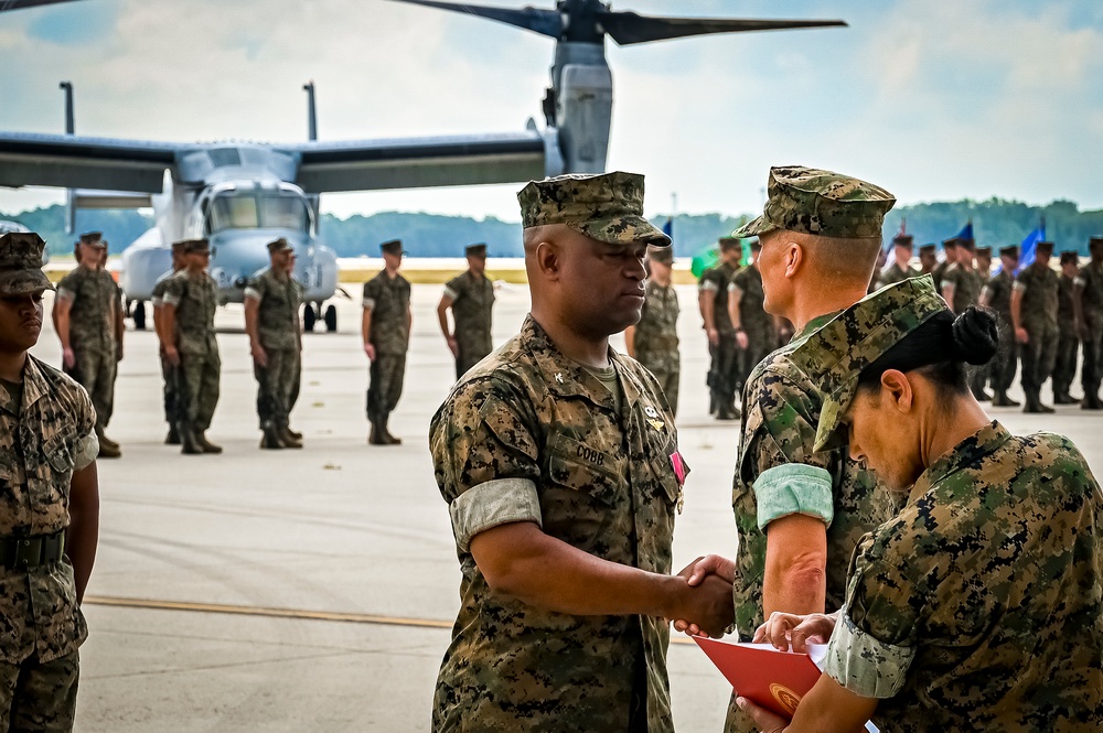 Marine Aircraft Group 49 holds Change of Command