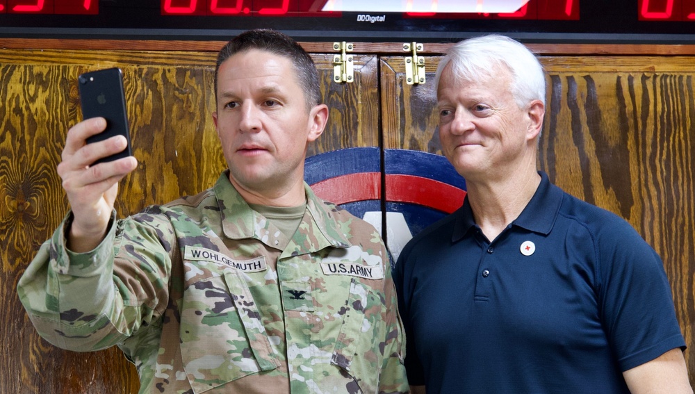 Area Support Group-Kuwait hosts American Red Cross leadership, July 2022