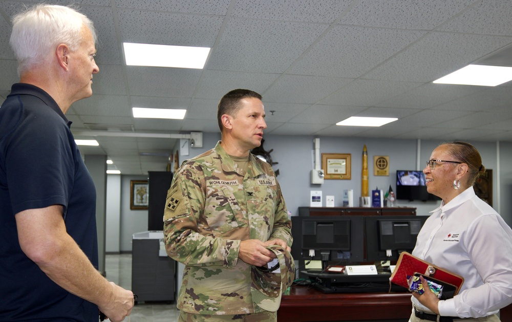 Area Support Group-Kuwait hosts American Red Cross leadership, July 2022